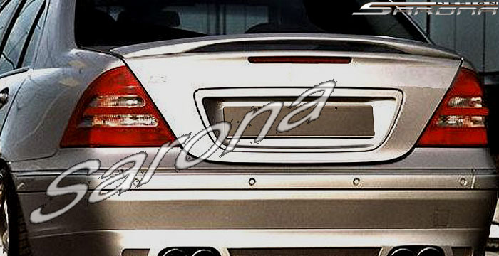 Custom Mercedes C Class  Sedan Trunk Wing (2001 - 2007) - $290.00 (Part #MB-077-TW)